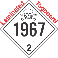 Toxic Gas Class 2.3 UN1967 Tagboard DOT Placard