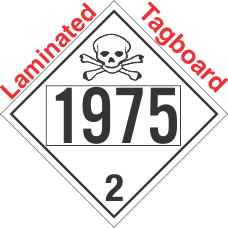 Toxic Gas Class 2.3 UN1975 Tagboard DOT Placard