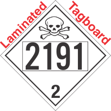 Toxic Gas Class 2.3 UN2191 Tagboard DOT Placard