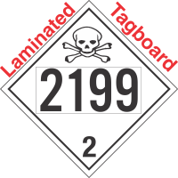 Toxic Gas Class 2.3 UN2199 Tagboard DOT Placard