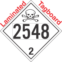 Toxic Gas Class 2.3 UN2548 Tagboard DOT Placard