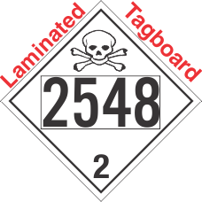 Toxic Gas Class 2.3 UN2548 Tagboard DOT Placard