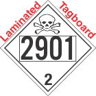 Toxic Gas Class 2.3 UN2901 Tagboard DOT Placard