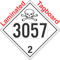 Toxic Gas Class 2.3 UN3057 Tagboard DOT Placard