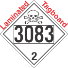 Toxic Gas Class 2.3 UN3083 Tagboard DOT Placard