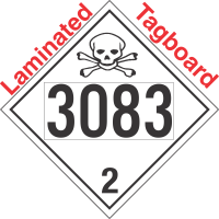 Toxic Gas Class 2.3 UN3083 Tagboard DOT Placard