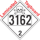 Toxic Gas Class 2.3 UN3162 Tagboard DOT Placard