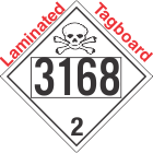 Toxic Gas Class 2.3 UN3168 Tagboard DOT Placard