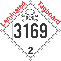 Toxic Gas Class 2.3 UN3169 Tagboard DOT Placard