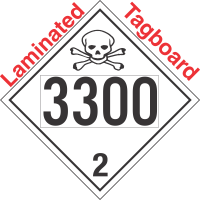 Toxic Gas Class 2.3 UN3300 Tagboard DOT Placard