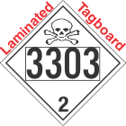 Toxic Gas Class 2.3 UN3303 Tagboard DOT Placard