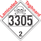 Toxic Gas Class 2.3 UN3305 Tagboard DOT Placard