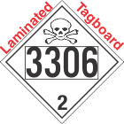 Toxic Gas Class 2.3 UN3306 Tagboard DOT Placard