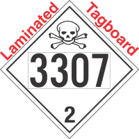 Toxic Gas Class 2.3 UN3307 Tagboard DOT Placard