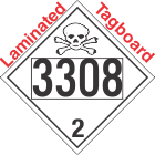 Toxic Gas Class 2.3 UN3308 Tagboard DOT Placard