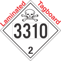 Toxic Gas Class 2.3 UN3310 Tagboard DOT Placard