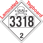 Toxic Gas Class 2.3 UN3318 Tagboard DOT Placard