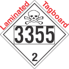 Toxic Gas Class 2.3 UN3355 Tagboard DOT Placard