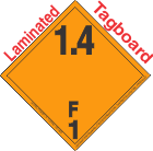Explosive Class 1.4F Wordless Tagboard DOT Placard