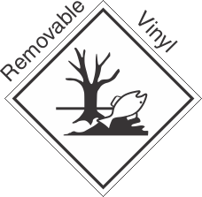 Environmentally Hazardous Placard Removable Vinyl Placard