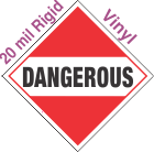Standard Worded Dangerous (Mixed Load) 20mil Rigid Vinyl Placard