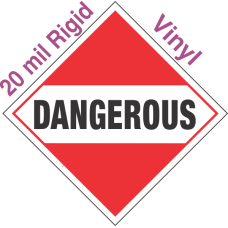 Standard Worded Dangerous (Mixed Load) 20mil Rigid Vinyl Placard