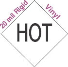 Standard Worded Hot Marking 20mil Rigid Vinyl Placard