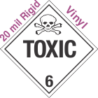 Standard Worded Toxic Class 6.2 20mil Rigid Vinyl Placard