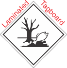 Environmentally Hazardous Placard Laminated Tagboard Placard