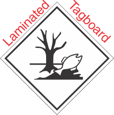 Environmentally Hazardous Placard Laminated Tagboard Placard