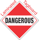 Standard Worded Dangerous (Mixed Load) Laminated Tagboard Placard