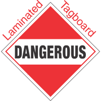 Standard Worded Dangerous (Mixed Load) Laminated Tagboard Placard