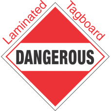 Standard Worded Dangerous (Mixed Load) Laminated Tagboard Placard