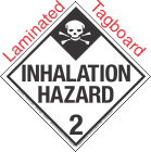 Standard Worded Inhalation Hazard Class 2.3 Laminated Tagboard Placard