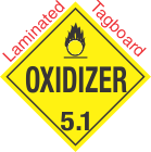Standard Worded Oxidizer Class 5.1 Laminated Tagboard Placard